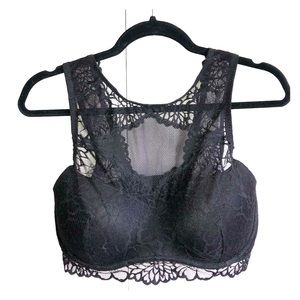 PINK High Neck Padded Bralette - Large